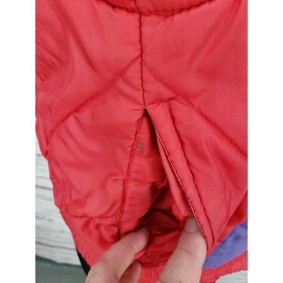 A Creation by Cloud 9 1980s stripe puffer vest size small - Picture 7 of 13